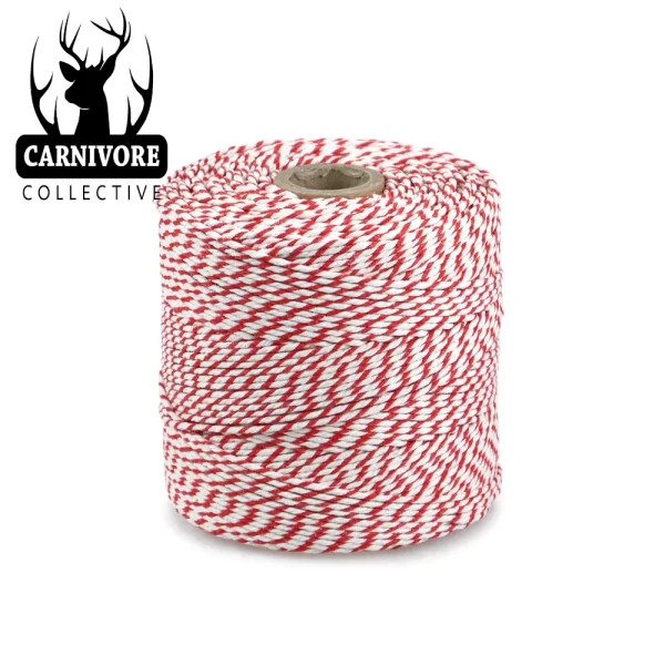 Carnivore Collective Butchers Twine 560m Roll Red White